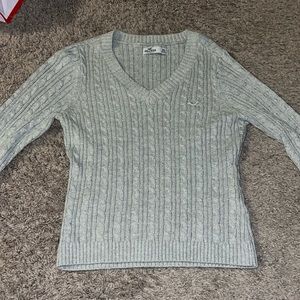 hollister waffle knit sweater